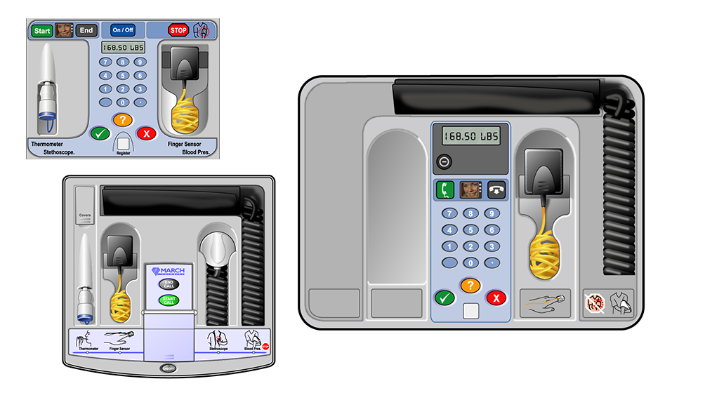 Early Stage 3D CAD Concept of Telehealth Device